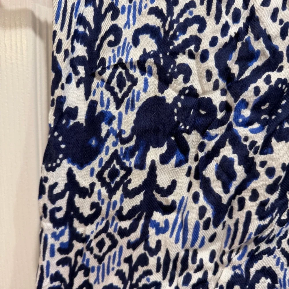 NWT Lilly Pulitzer Resort Infinity Loop Scarf Tons Of Fun Elephants Tassel